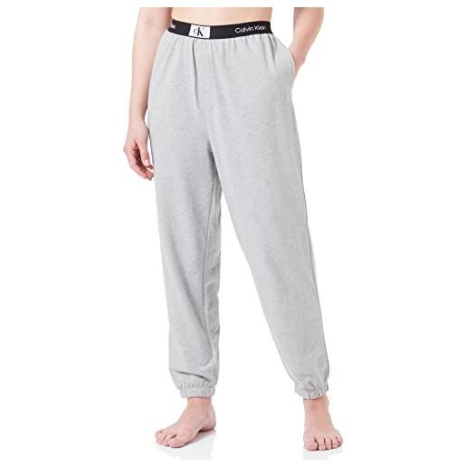 Calvin Klein pantaloni da jogging donna sweatpants lunghi, grigio (grey heather), s