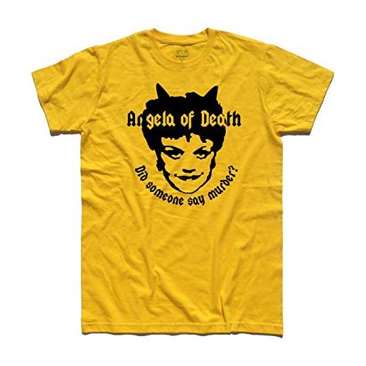 3styler t-shirt uomo jessica fletcher - angela of death giallo-m