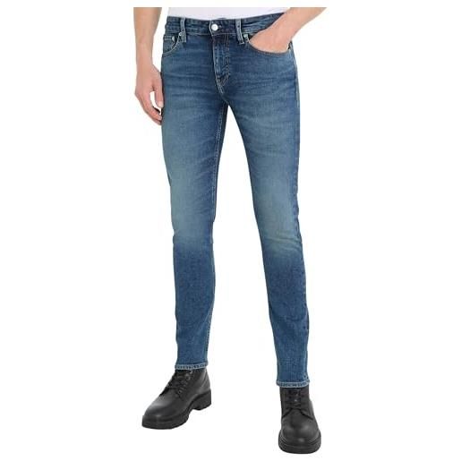 Calvin Klein Jeans slim j30j324201 pantaloni di jeans, denim (denim medium), 30w / 30l uomo