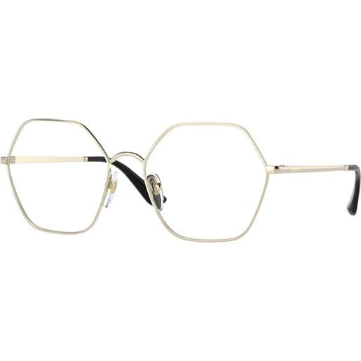 Vogue vo4226 848 | occhiali da vista graduati | prova online | metallo | oversize, esagonale | oro | adrialenti