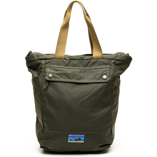 Patagonia waxed canvas tote pack