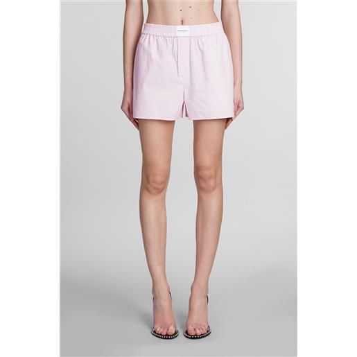 Alexander Wang shorts in cotone rosa