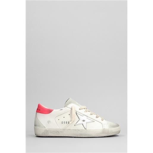 Golden Goose Deluxe Brand sneakers superstar in pelle e camoscio bianco