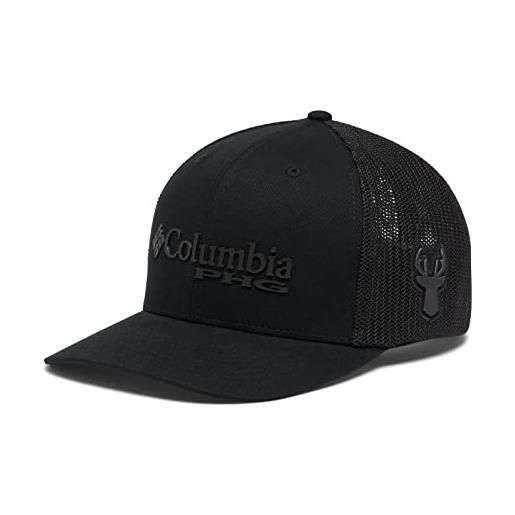 Columbia phg logo mesh ball cap-alto cappello, nero, l-xl unisex-adulto
