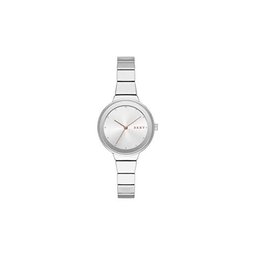 DKNY orologio astoria da donna, movimento a tre lancette, cassa in lega argento 32 mm con bracciale in lega, ny2694