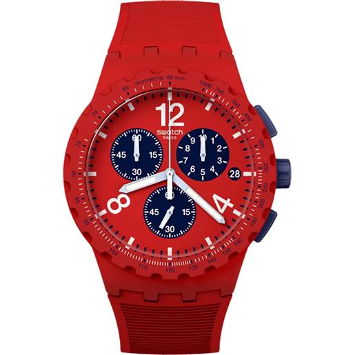 Swatch / originals / primarily red / orologio unisex / quadrante rosso / cassa plastica / cinturino silicone