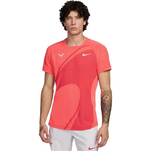 Nike t-shirt da uomo Nike dri-fit rafa tennis top - fire red/white