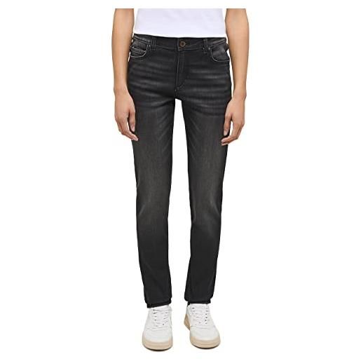 Mustang style crosby relaxed slim, jeans donna, blu medio 702, 34w / 34l