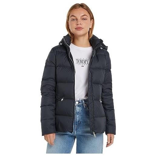 Tommy Hilfiger piumino donna recycled down jacket invernale, blu (desert sky), s