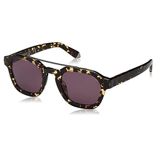 Police splc47 sunglasses, grey havana/grey brown shaded, 50 unisex-adulto