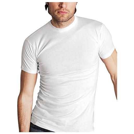 Moretta n. 3 t-shirt uomo art. 87 colori bianco, nero, grigio, blu - taglie dalla 4 alla 8 (bianco, 6/xl)