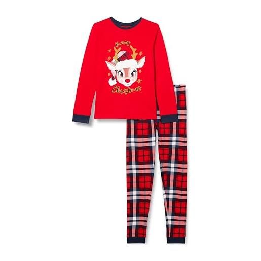 Chicco, confezione regalo: pigiama lungo natale , bambine e ragazze, rosso (450), 4 anni