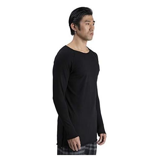 A. M. - COUTURE a. M. Couture - t-shirt maglina lana manica lunga uomo (nero, s)