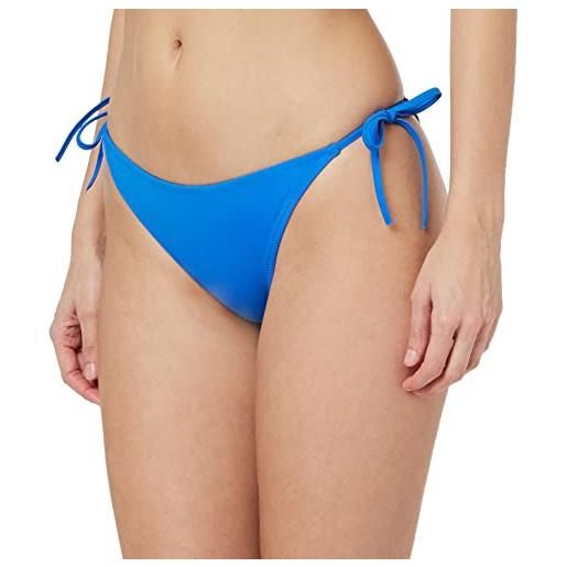Calvin Klein slip bikini allacciatura laterale donna sportivo, blu (dynamic blue), xs
