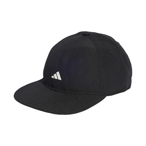 adidas unisex - adulto essential aeroready cappellino, black/white, m