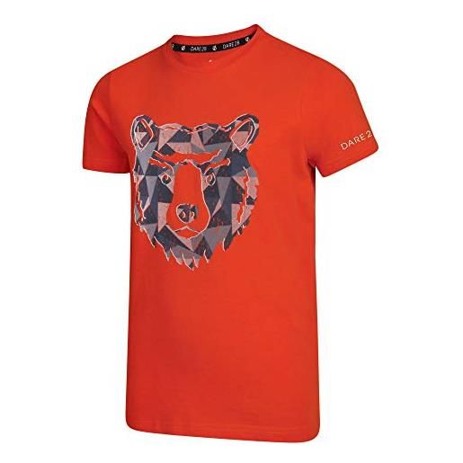 Dare 2b frenzy tee, t-shirt bambini, cajun orange, fr: xs (taille fabricant: 5-6)
