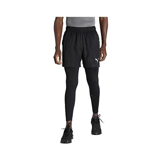 PUMA active woven shorts 5 - pantaloncini da uomo, uomo, pantalone corto, 586728, nero, m