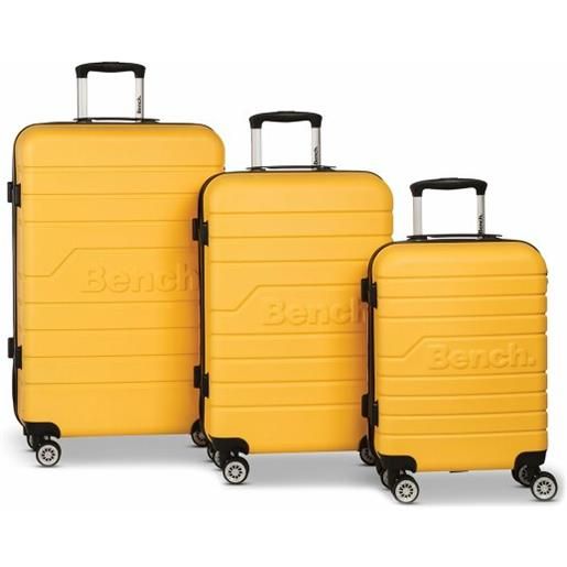 Bench seattle 4 ruote set di valigie 3 pezzi giallo