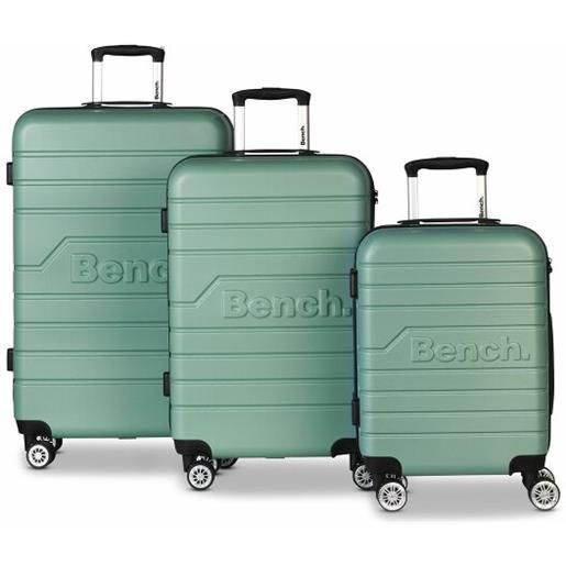 Bench seattle 4 ruote set di valigie 3 pezzi verde