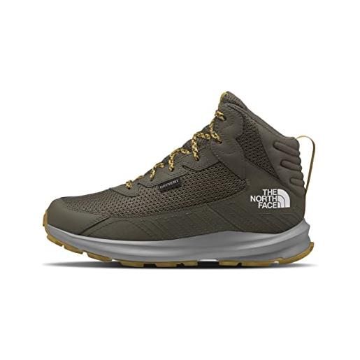 The North Face youth fastpack hiker mid waterproof, new taupe green/mineral gold, 1