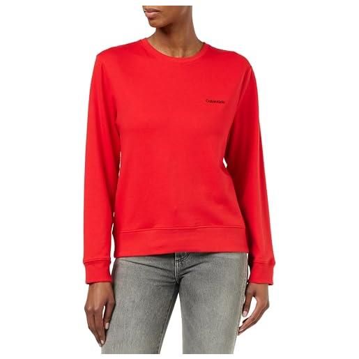 Calvin Klein l/s sweatshirt 43e, donna, tawny port, m