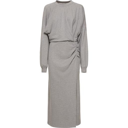 MARANT ETOILE vestito midi salomon in misto cotone