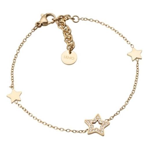 Liu Jo Jeans liu-jo bracciale in acciaio colore gold con stelle pendente lj2190 marca, estándar, metallo non prezioso, nessuna pietra preziosa