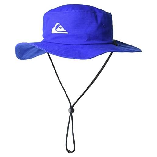 Quiksilver bushmaster-parasole cappello da sole, blu náutico, s-m uomo