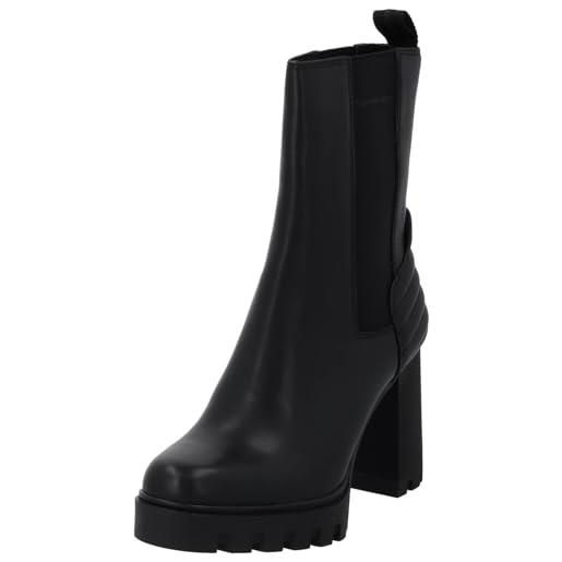 Calvin Klein platform chelsea boot lth wn yw0yw01140, stivaletto medio donna, nero (triple black), 37 eu