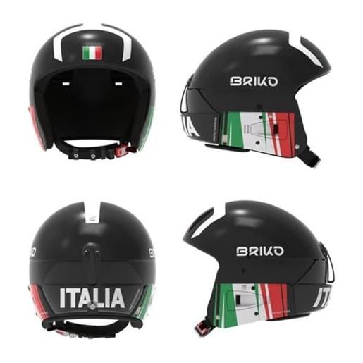 Briko vulcano fis 6.8 epp-italia, helmet unisex, shiny black-white, 60