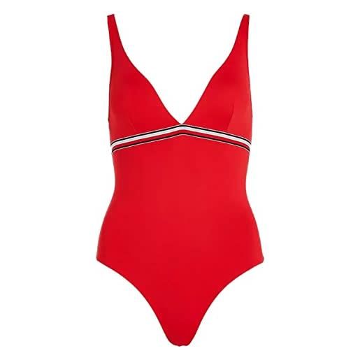 Tommy Hilfiger costume da bagno donna cut-out, rosso (primary red), s