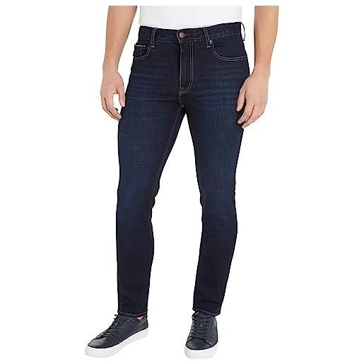 Tommy Hilfiger jeans uomo slim indigo elasticizzati, blu (titan indigo), 34w / 30l