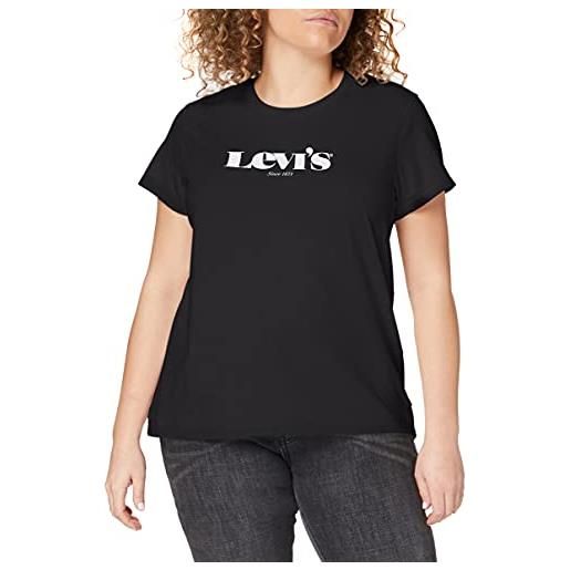 Levi's the perfect tee, maglietta donna, new logo outline golden hazee, m