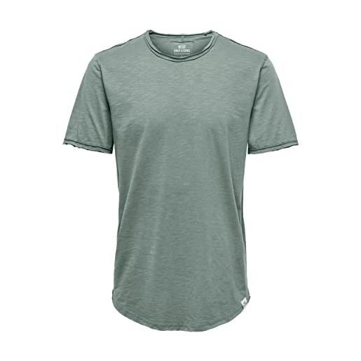 Only & sons onsbenne longy ss tee nf 7822 noos t-shirt, chinois green, m uomo
