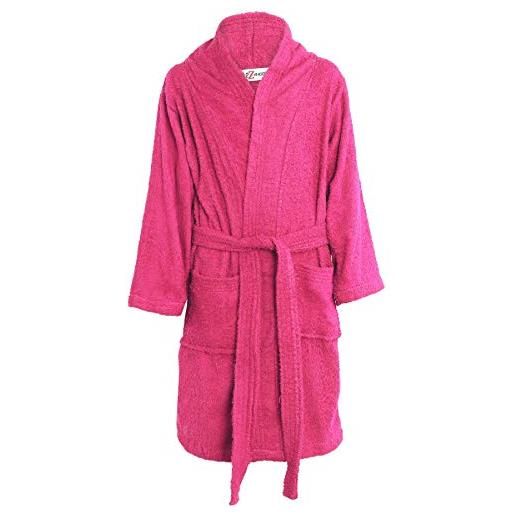 A2Z 4 Kids bambini ragazze ragazzi asciugamano accappatoio cotone morbido - towel bathrobe 126 purple 11-12