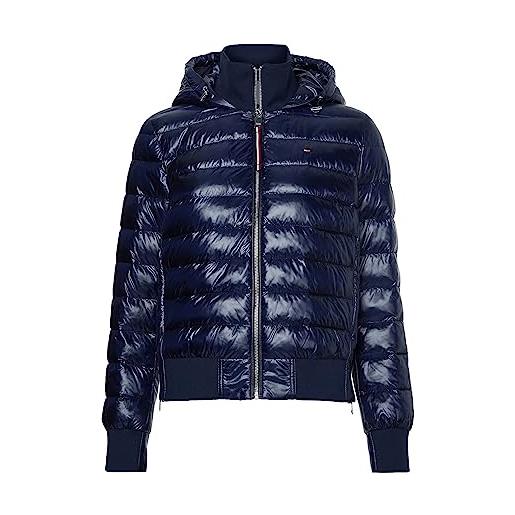 Tommy Hilfiger sporty sorona side zip jacket ww0ww35088 giacche imbottite, blu (desert sky), xl donna