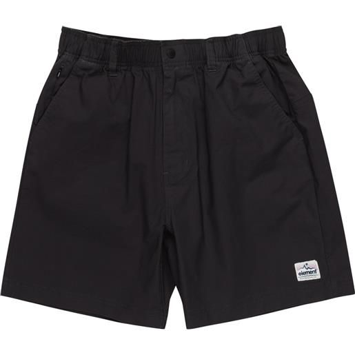 Element - shorts in cotone - howland venture walkshort off black per uomo - taglia s, m, l, xl - nero