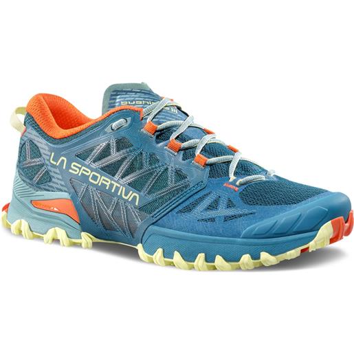 La Sportiva - scarpe da trail - bushido iii woman everglade/zest per donne - taglia 37.5,38,38.5,39,40 - blu