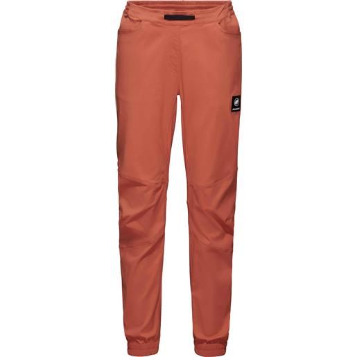 Mammut - pantaloni da arrampicata ultraleggeri - massone light pants women brick per donne in pelle - taglia 34 eu, 36 eu, 38 eu, 40 eu - rosso