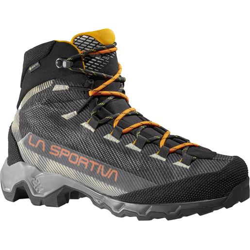 La Sportiva - scarpe da trekking in gore-tex - aequilibrium hike gtx carbon/papaya per uomo - taglia 41.5,42,42.5,43,43.5,44,44.5,45.5 - nero