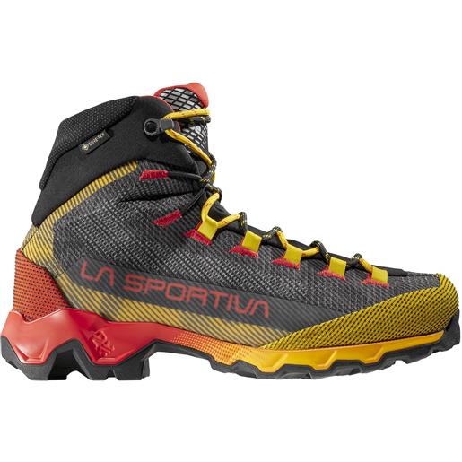 La Sportiva - scarpe da trekking in gore-tex - aequilibrium hike gtx carbon/yellow per uomo - taglia 41,41.5,42,42.5,43,43.5,44,44.5,45,45.5,46.5 - giallo