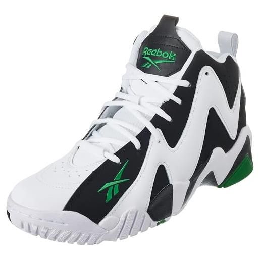 Reebok hurrikaze, scarpe da ginnastica uomo, ftwr white core nero verde glen, 39 eu