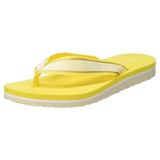 Tommy Hilfiger infradito donna webbing scarpe da mare, giallo (vivid yellow), 36 eu