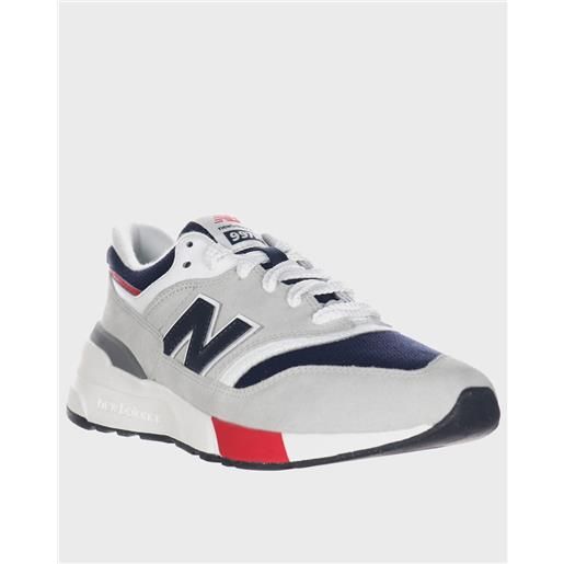 Scarpe sneakers uomo new balance 997 grigio blue rosso lifestyle u997reb