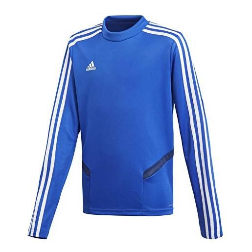 Adidas tiro 19, maglia da allenamento unisex bambini, bold blue/dark blue/white, 176