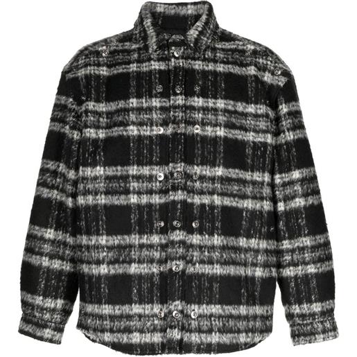 Y/Project giacca-camicia a righe - nero