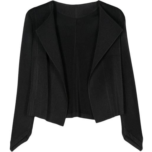 Issey Miyake giacca plissettata - nero