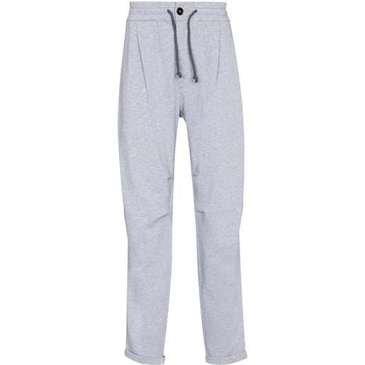 Brunello Cucinelli pantaloni sportivi con coulisse - grigio