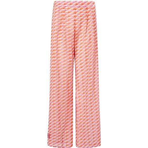 Jimmy Choo pantaloni con stampa laren - rosa