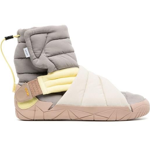 SUICOKE FUROSHIKI sneakers futon-hi con chiusura a strappo - grigio